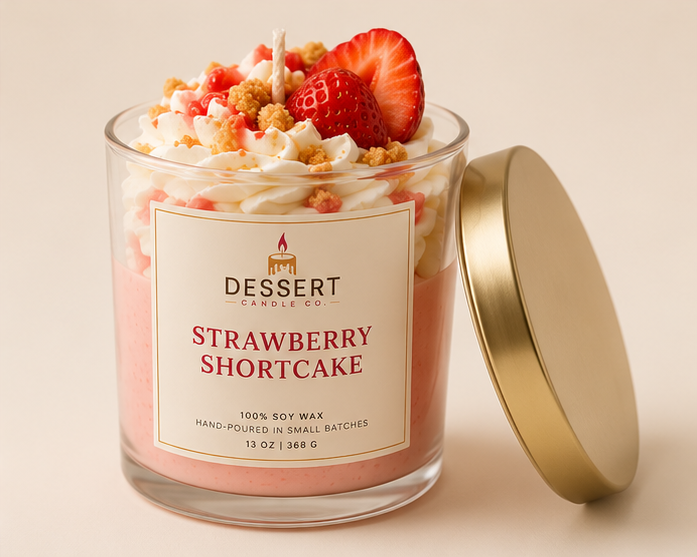 Strawberry Shortcake — Soy Wax Candle