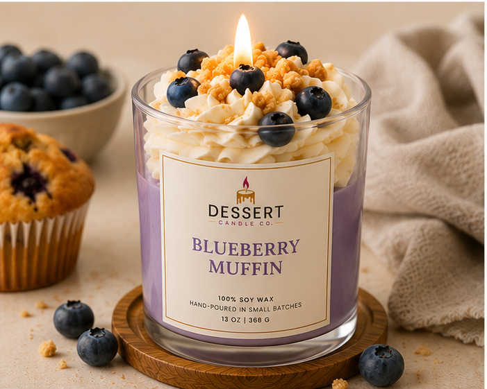 Blueberry Muffin — Soy Wax Candle