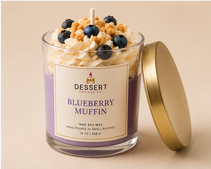 Blueberry Muffin — Soy Wax Candle